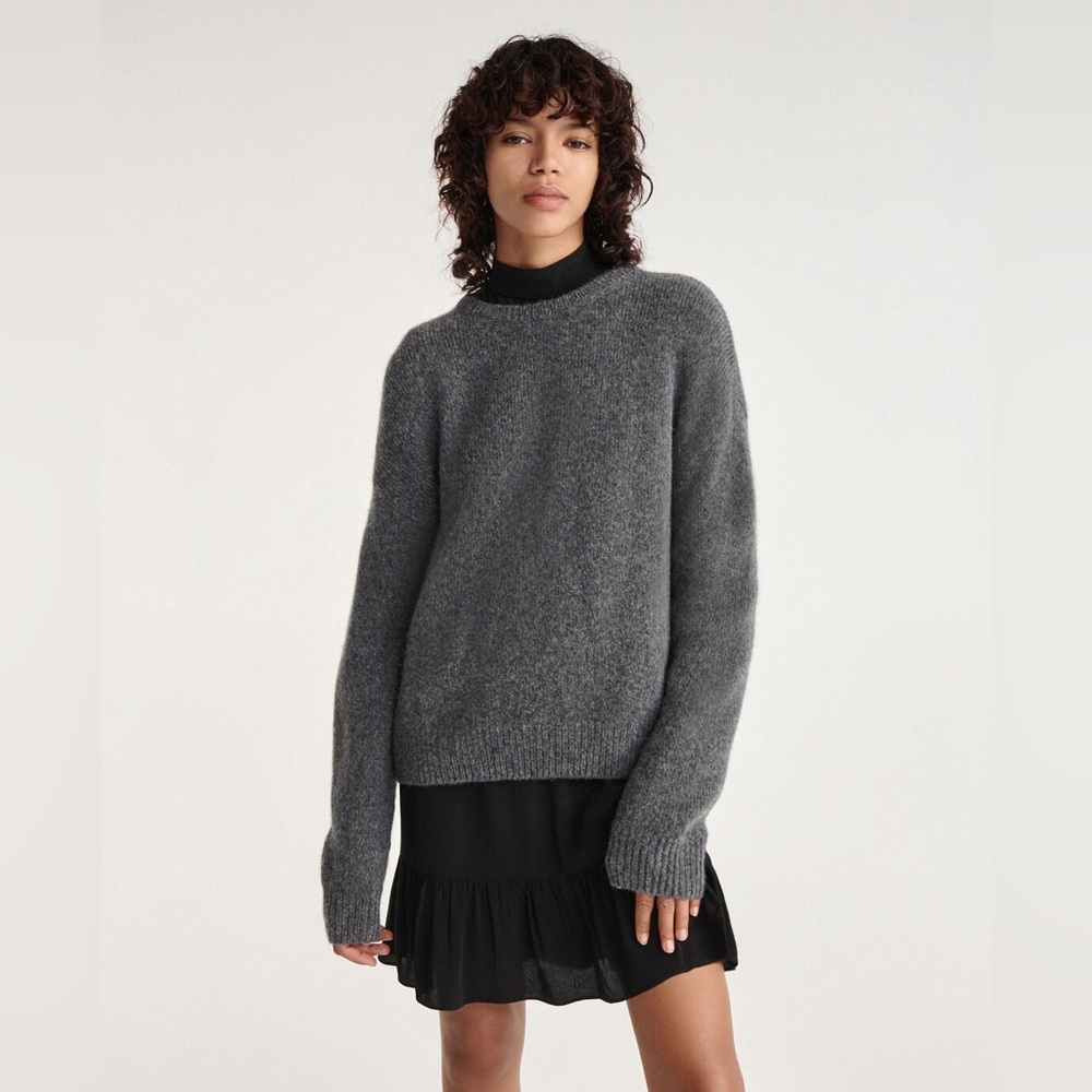 The Kooples Alpaca Wool Sweater | Dark Gray | Size 1 (Small)